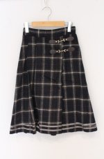 画像1: axes femme POETIQUE / シャギーチェックスカート M コン O-26-04-27-024-AX-SK-OW-OS (1)
