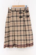 画像1: axes femme POETIQUE / シャギーチェックスカート M ベージュ O-26-04-27-025-AX-SK-OW-OS (1)