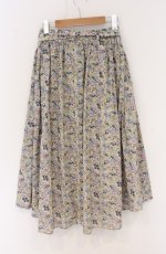 画像3: axes femme / 小花柄ふんわりミディスカート M キナリ O-26-04-27-028-AX-SK-OW-OS (3)