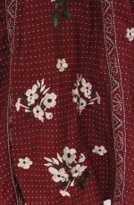 画像2: axes femme / ドット柄×お花刺繍入りスカート M ワイン O-26-04-27-029-AX-SK-OW-OS (2)