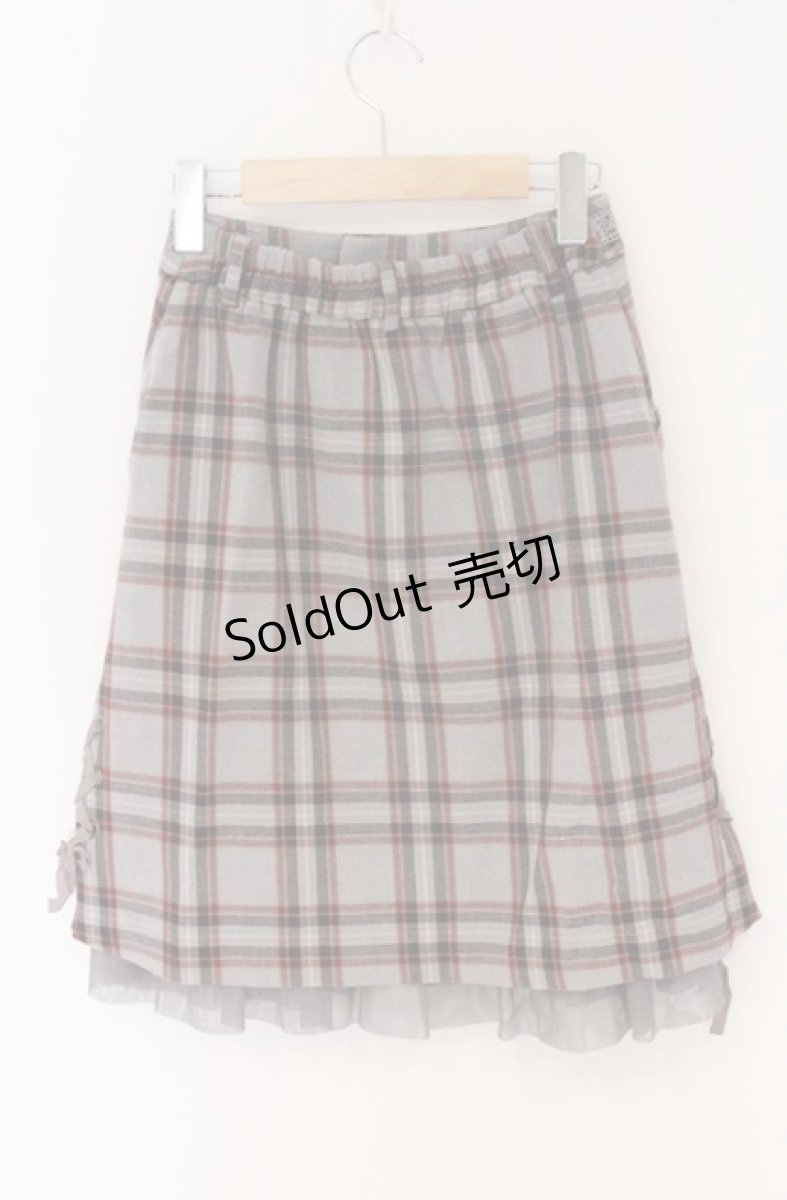 画像2: axes femme / チェックタイトスカート M グレー O-26-04-27-032-AX-SK-OW-ZT596 (2)