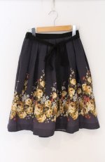 画像1: axes femme / ミュルーズ美術館/リボンベルト付きスカート M コン O-26-04-27-034-AX-SK-OW-OS (1)