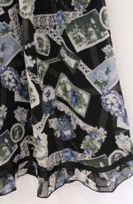 画像2: axes femme / レースコラージュ柄スカート M クロ O-26-04-27-037-AX-SK-OW-OS (2)