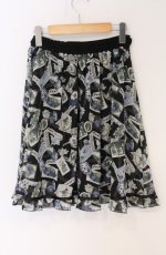 画像3: axes femme / レースコラージュ柄スカート M クロ O-26-04-27-037-AX-SK-OW-OS (3)