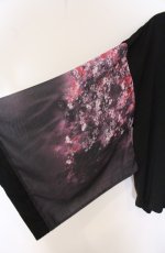 画像2: rezen / 枝垂桜和袖シャツ M クロ×パープル系 O-26-04-28-008-LO-BL-IG-OS (2)