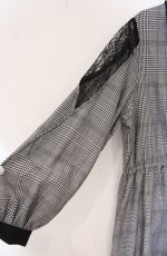 画像3: majoretty / ショルダーチェックワンピース 3L クロ×シロ O-26-04-28-010-LO-OP-IG-OS (3)