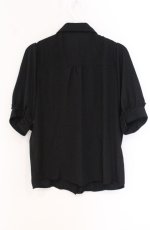 画像3: axes femme / 刺繍ネクタイ付ブラウス  クロ O-26-04-28-012-AX-BL-IG-OS (3)