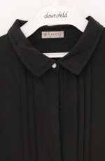 画像2: axes femme / バラ刺繍ネクタイ付きブラウス  クロ O-26-04-28-016-AX-BL-IG-OS (2)