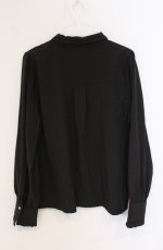 画像3: axes femme / バラ刺繍ネクタイ付きブラウス  クロ O-26-04-28-016-AX-BL-IG-OS (3)