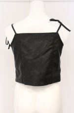 画像3: axes femme / リボンフェイクレザービスチェ  クロ O-26-04-28-017-AX-TO-IG-OS (3)