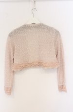 画像3: axes femme / コサージュ付きラメボレロ M アイボリー O-26-04-28-019-AX-TO-IG-OS (3)