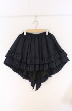 画像1: MARBLE / パニエ入り後V字総フリルスカート  ネイビー・水玉ジャガード O-26-04-28-022-GO-SK-OW-OS (1)