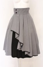 画像1: NO.S PROJECT / フリンデルスカート M グレー×クロ O-26-04-28-023-LO-SK-OW-OS (1)