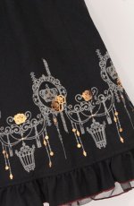 画像2: Ozz oneste / クラウンptリバーシブルスカート  ブラック×ワイン O-26-04-28-024-OO-SK-OW-OS (2)