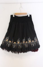 画像3: Ozz oneste / クラウンptリバーシブルスカート  ブラック×ワイン O-26-04-28-024-OO-SK-OW-OS (3)