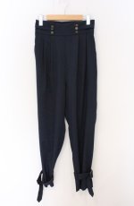 画像1: axes femme POETIQUE / ベルトデザインテーパードパンツ M ネイビー O-26-04-28-027-AX-PA-IG-OS (1)