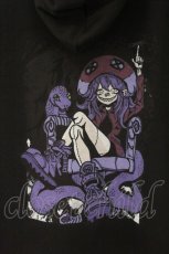 画像4: NieR Clothing / 防寒 擬人化プリントプルオーバー  ブラック O-26-04-30-025-PU-TO-IG-OS (4)