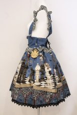 画像4: ALICE and the PIRATES / Checkmate Chris〜儚い希望と永遠の絶望の中で…〜柄スカート  アオｘクロ O-26-04-30-003-PA-SK-IG-OS (4)