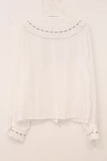 画像4: Amavel / Candy Ribbonはしごレースブラウス F シロ×ラベンダー O-26-04-30-032-CA-BL-OW-OS (4)