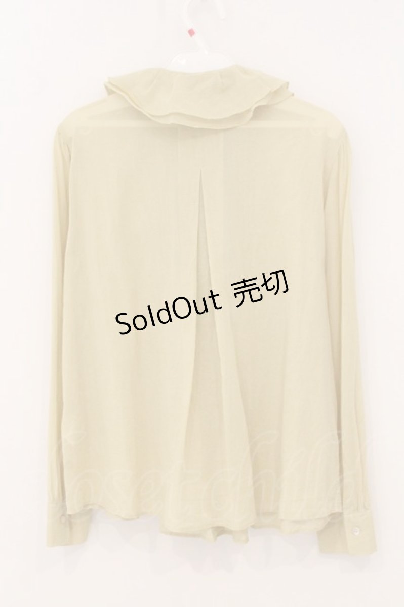 画像3: Jane Marple / Sherbet voile ruffle collar blouse　ブラウス M イエロー O-26-04-30-046-JM-BL-OW-OS (3)