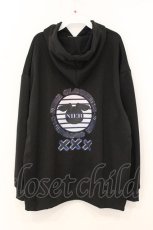 画像3: NieR Clothing / NEON LOGO PARKA【FRONT&BACK】 パーカー  ブラック O-26-04-30-049-PU-TO-IG-OS (3)