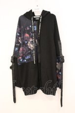 画像1: NieR Clothing / ベルテッドパーカー  ブラック×ローズ O-26-04-30-050-PU-TO-IG-OS (1)