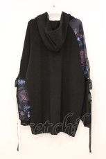 画像3: NieR Clothing / ベルテッドパーカー  ブラック×ローズ O-26-04-30-050-PU-TO-IG-OS (3)