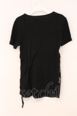 画像3: gouk / 斜めレースアップTシャツ  ブラック O-26-04-30-061-GO-TS-IG-OS (3)