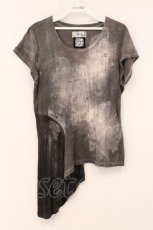 画像1: gouk / ブリーチアシメTシャツ  グレー O-26-04-30-064-GO-TS-IG-OS (1)