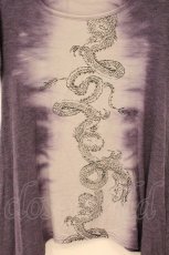 画像2: gouk / 龍プリントTシャツ  パープル O-26-04-30-066-GO-TS-IG-OS (2)
