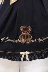 画像3: Amavel / アンティークテディベア サス付スカート F ネイビー O-26-04-30-011-CA-SK-OW-OS (3)