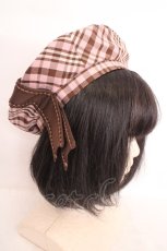 画像2: 玻璃紙之夜(Nuit De Cellophone) / Crown of Thistles 3.0　ベレー帽  ピンク×ブラウン O-26-05-01-005-LO-AC-OW-OS (2)