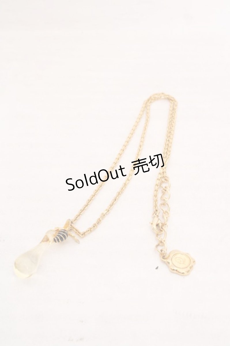 画像2: Q-pot. / ハチトミツネックレス  ゴールド O-26-05-01-077-QP-ZA-OW-OS (2)