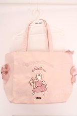 画像1: Maison de FLEUR / Marroncream サイドポケットトート  ピンク O-26-05-01-088-LO-BG-IG-OS (1)