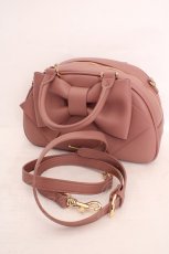画像3: Maison de FLEUR / Marroncream　リボンボストンバッグ  ピンク O-26-05-01-090-LO-BG-IG-OS (3)