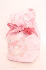 画像1: Maison de FLEUR / My Melody リボン巾着  ピンク O-26-05-01-095-LO-ZA-IG-OS (1)