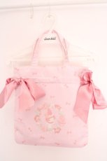 画像1: Maison de FLEUR / My Melody リボンミニダブルリボントート  ピンク O-26-05-01-096-LO-BG-IG-OS (1)