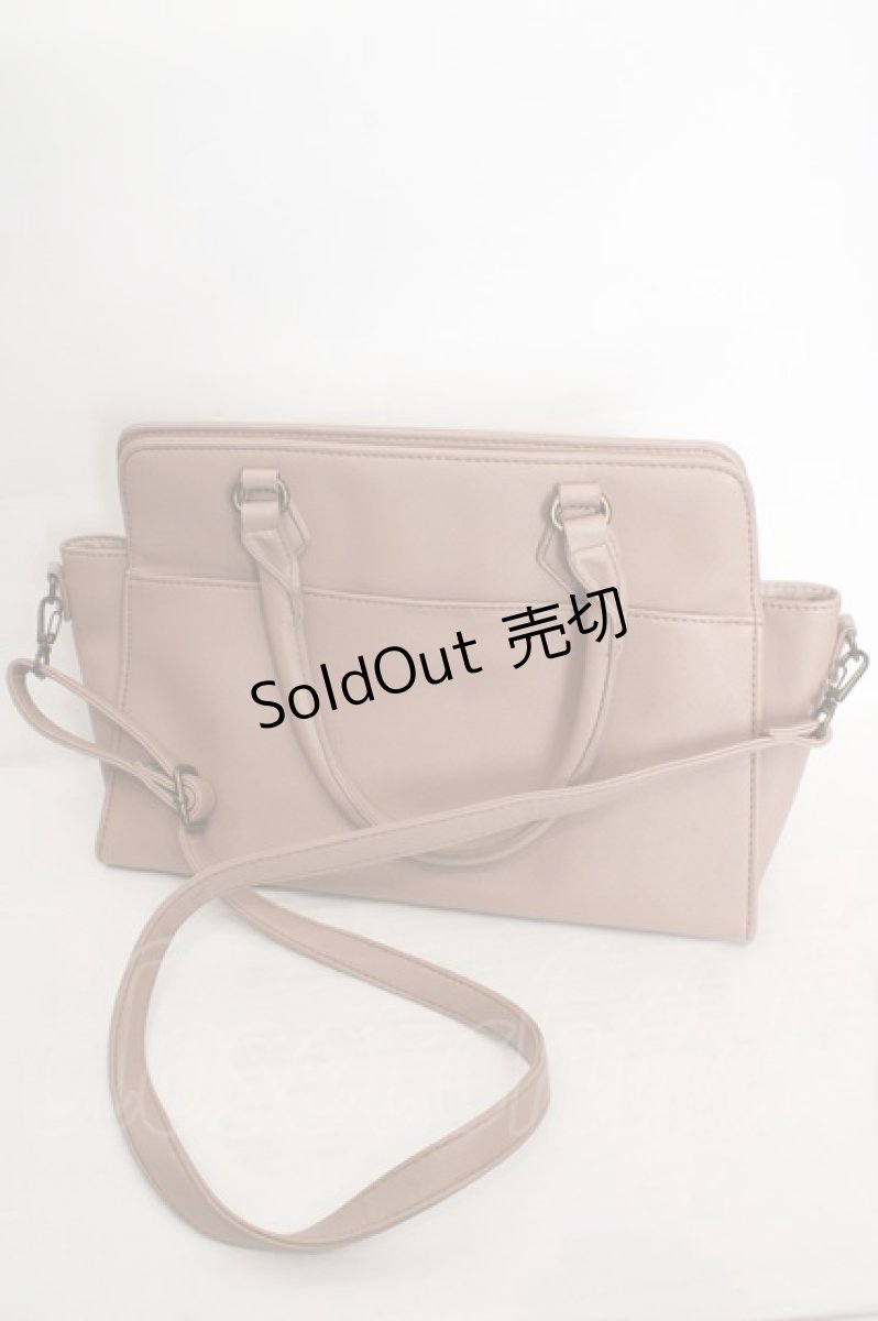 画像2: axes femme / レースアップスカラップ2WAYバッグ  ピンクベージュ O-26-05-01-1055-AX-BG-YM-ZT308 (2)