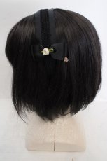画像3: m petit by misako / NINA'sコラボ AM*NIフラワーカチューシャ  クロ O-26-05-01-1005-LO-AC-OW-OS (3)