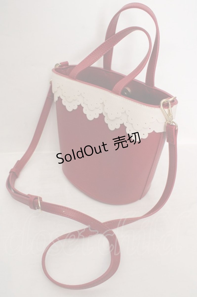 画像2: m petit by misako / TT*AMハイショクSC  アカ×オフシロ O-26-05-01-1020-LO-BG-OW-OS (2)
