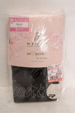 画像1: m petit by misako / AMNIタイツロゴ M~L クロ O-26-05-01-1026-LO-ZA-OW-OS (1)