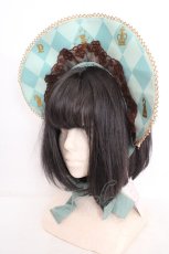 画像1: Angelic Pretty / Chess Chocolateハーフボンネット  ミント O-26-05-01-012-AP-ZA-OW-OS (1)