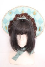 画像2: Angelic Pretty / Chess Chocolateハーフボンネット  ミント O-26-05-01-012-AP-ZA-OW-OS (2)