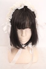 画像2: Hoshibako Works / リリアンヌ姉妹ヘッドドレス  シロ O-26-05-01-014-LO-AC-OW-OS (2)