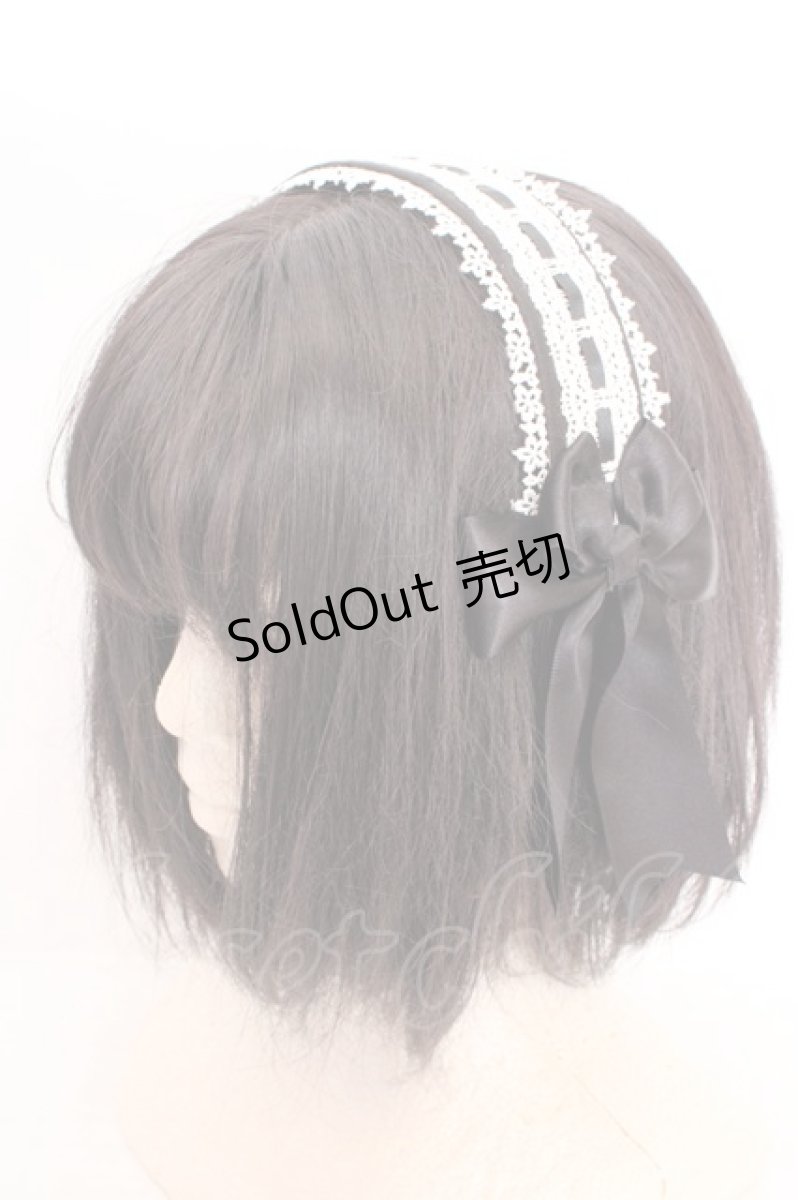 画像1: LOLITAその他 / カチューシャ  シロ×クロ O-26-05-01-003-LO-AC-OW-ZT487 (1)