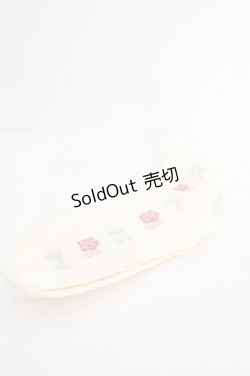 画像1: m petit by misako / サンリオキャラクターズコラボクルーソックス 23~25cm アイボリー マロンクリーム O-26-05-01-063-LO-ZA-IG-ZT485 (1)