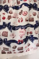 画像3: BABY,THE STARS SHINE BRIGHT / Collection douce chocolatier柄プラリーヌジャンパースカート  ネイビー O-26-05-02-040-BA-OP-OW-OS (3)