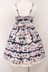 画像5: BABY,THE STARS SHINE BRIGHT / Collection douce chocolatier柄プラリーヌジャンパースカート  ネイビー O-26-05-02-040-BA-OP-OW-OS (5)