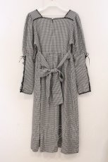 画像4: DearMyLoveRose / 袖レースアップクラシカルワンピース M クロ×シロ O-26-05-02-048-LO-OP-IG-OS (4)