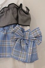 画像2: Whinny / ごきげんぁまぁまブラウス  シロ×サックス O-26-05-02-049-PU-BL-IG-OS (2)